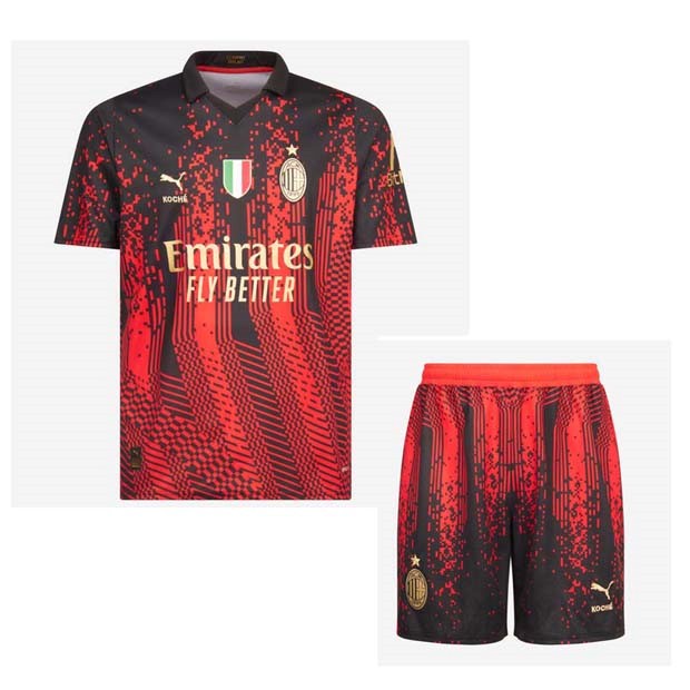 Trikot AC Milan 4th Niño 2022-23 Rote